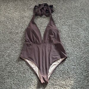 Cupshe Deep V Neck Strappy One Piece Swimsuit Women's Size Extra Large